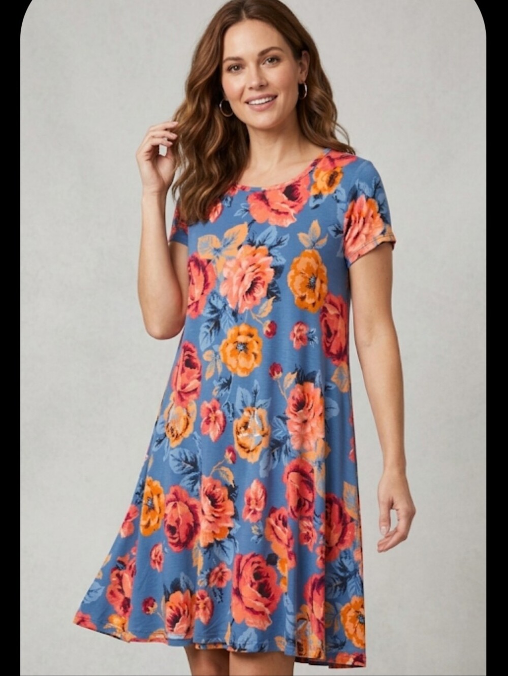 Jamie & Layla Floral A-Line Dress